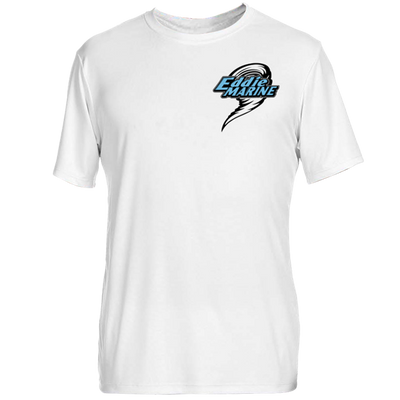 Eddie Marine American Flag - Dri - FIT | White Tee