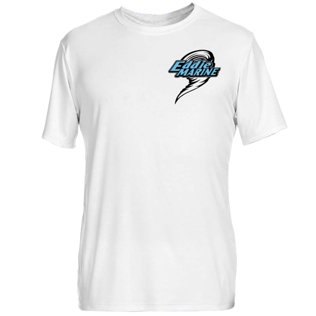 Eddie Marine American Flag - Dri - FIT | White Tee