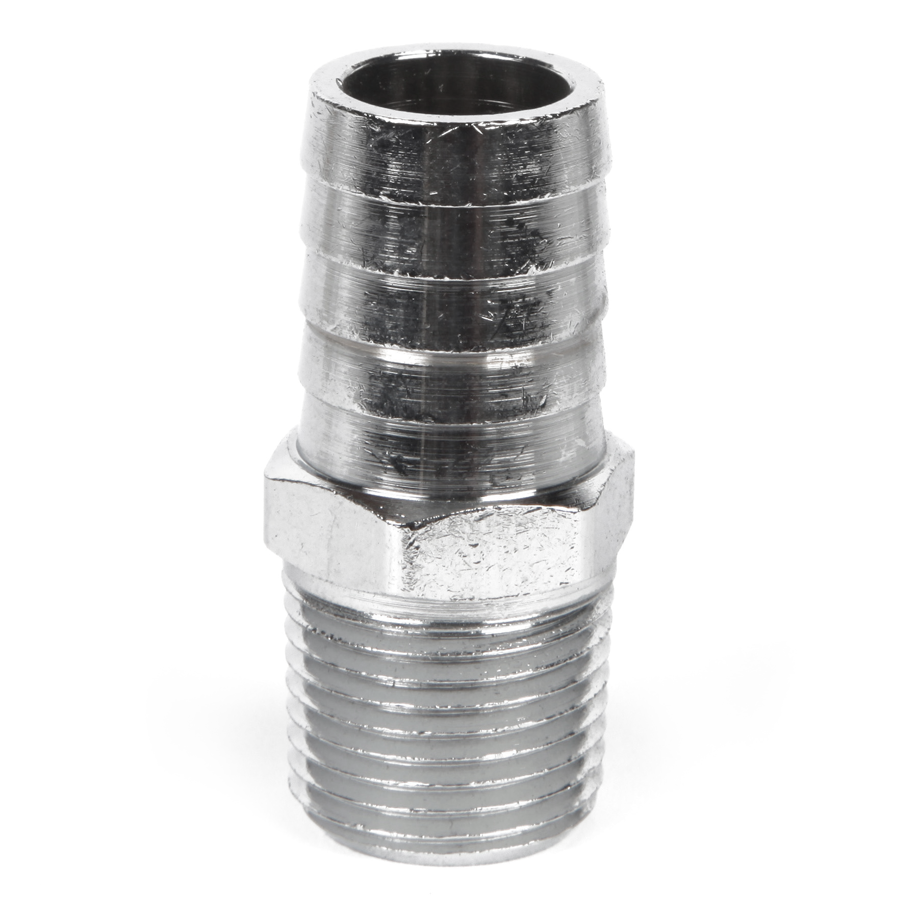 Chrome Brass Fitting 3/4" NPT 3/4" Hose