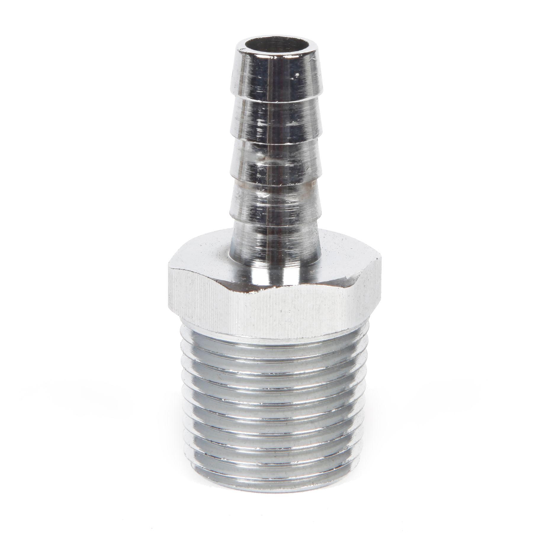 Chrome Brass Fitting 3/8" NPT 3/8" Hose