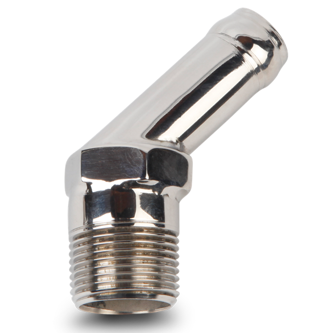 Stainless Steel Fitting 3/4" NPT X 3/4" Slip 45 Degree