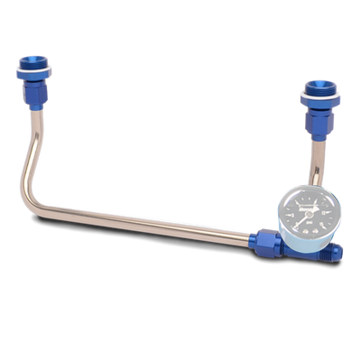 Carb Line Standard Long - 6 Inlet & Gauge Tee