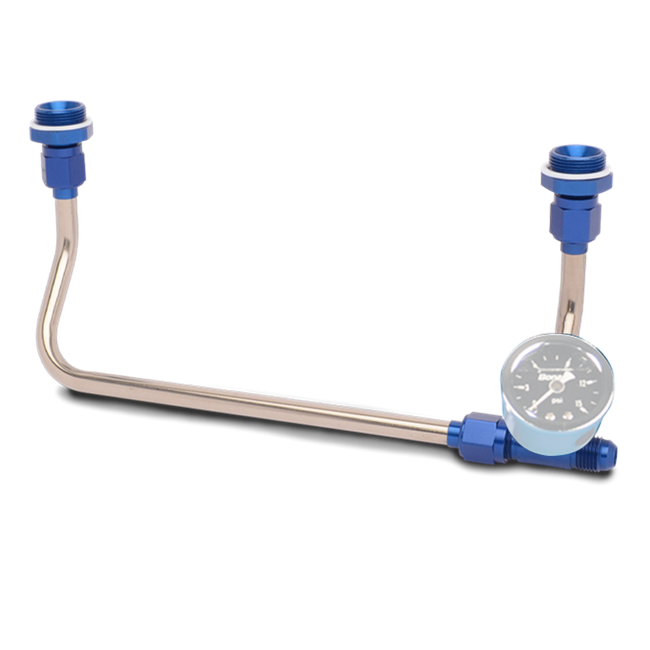 Carb Line Standard Long - 6 Inlet & Gauge Tee