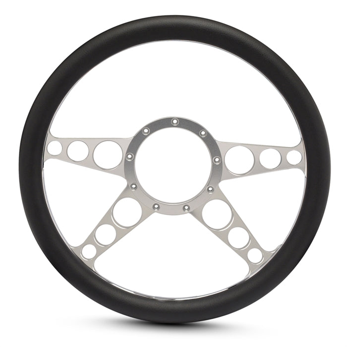 Steering Wheel 4 Spoke Racer Billet Aluminum