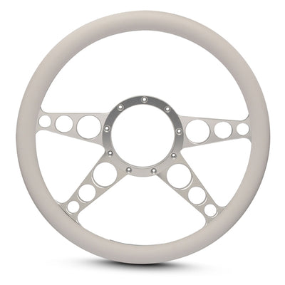 Steering Wheel 4 Spoke Racer Billet Aluminum