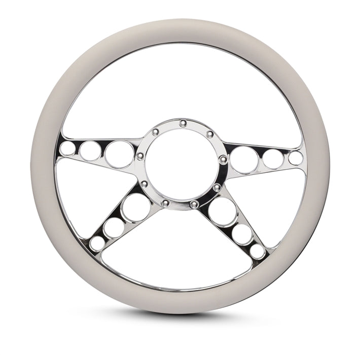 Steering Wheel 4 Spoke Racer Billet Aluminum
