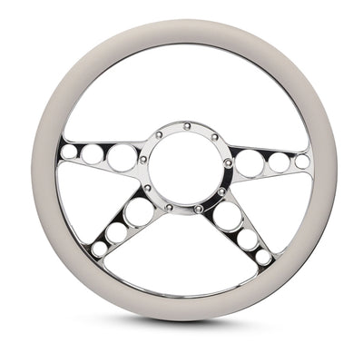 Steering Wheel 4 Spoke Racer Billet Aluminum