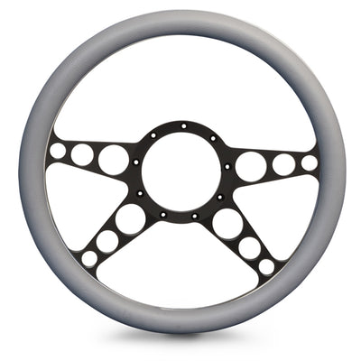 Steering Wheel 4 Spoke Racer Billet Aluminum