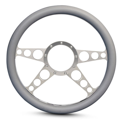 Steering Wheel 4 Spoke Racer Billet Aluminum