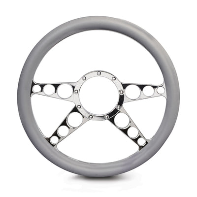 Steering Wheel 4 Spoke Racer Billet Aluminum