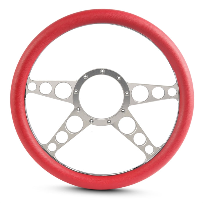 Steering Wheel 4 Spoke Racer Billet Aluminum
