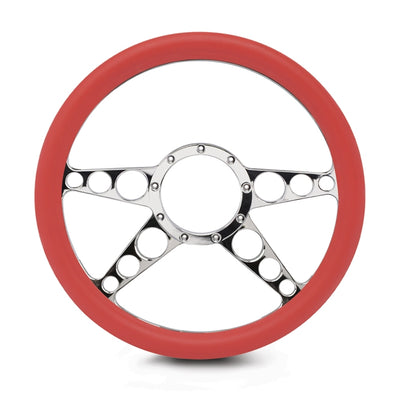 Steering Wheel 4 Spoke Racer Billet Aluminum