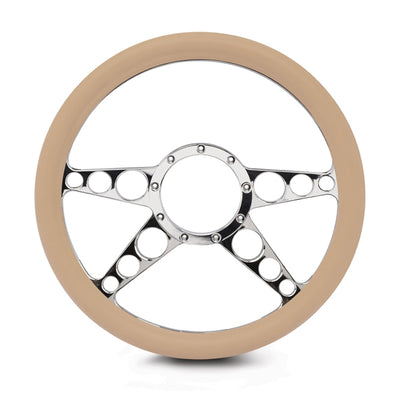 Steering Wheel 4 Spoke Racer Billet Aluminum