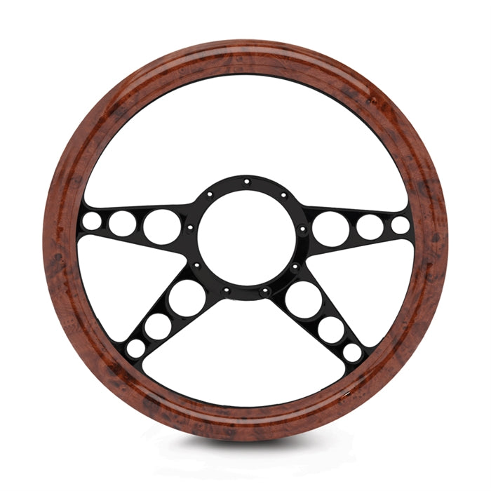 Steering Wheel 4 Spoke Racer Billet Aluminum