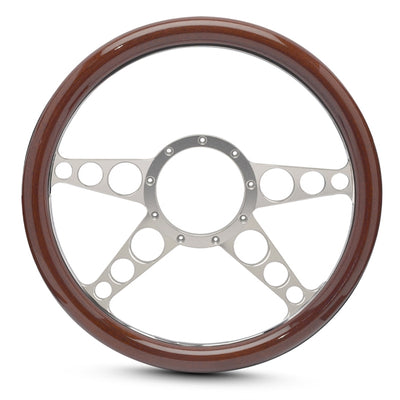 Steering Wheel 4 Spoke Racer Billet Aluminum