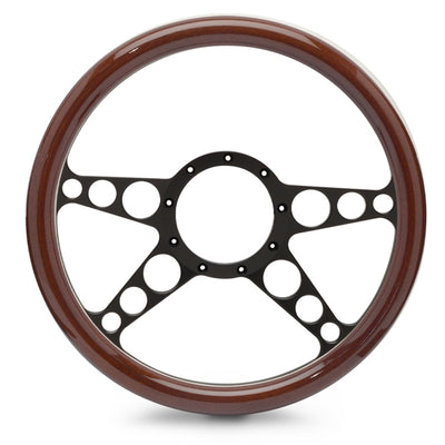 Steering Wheel 4 Spoke Racer Billet Aluminum