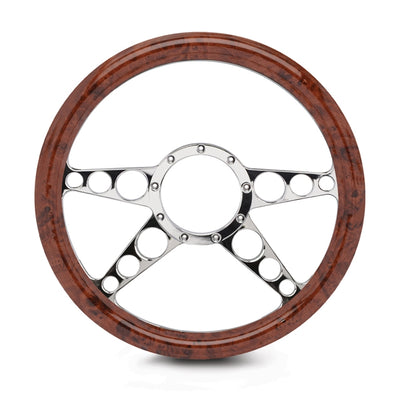 Steering Wheel 4 Spoke Racer Billet Aluminum