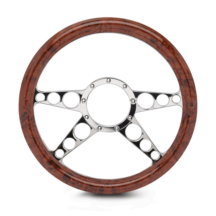 Steering Wheel 4 Spoke Racer Billet Aluminum