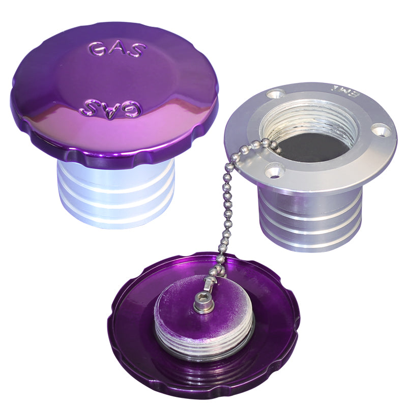 Billet Aluminum Flush Mount Deck Gas Fill - Non Vented 1 - 1/2" Hose