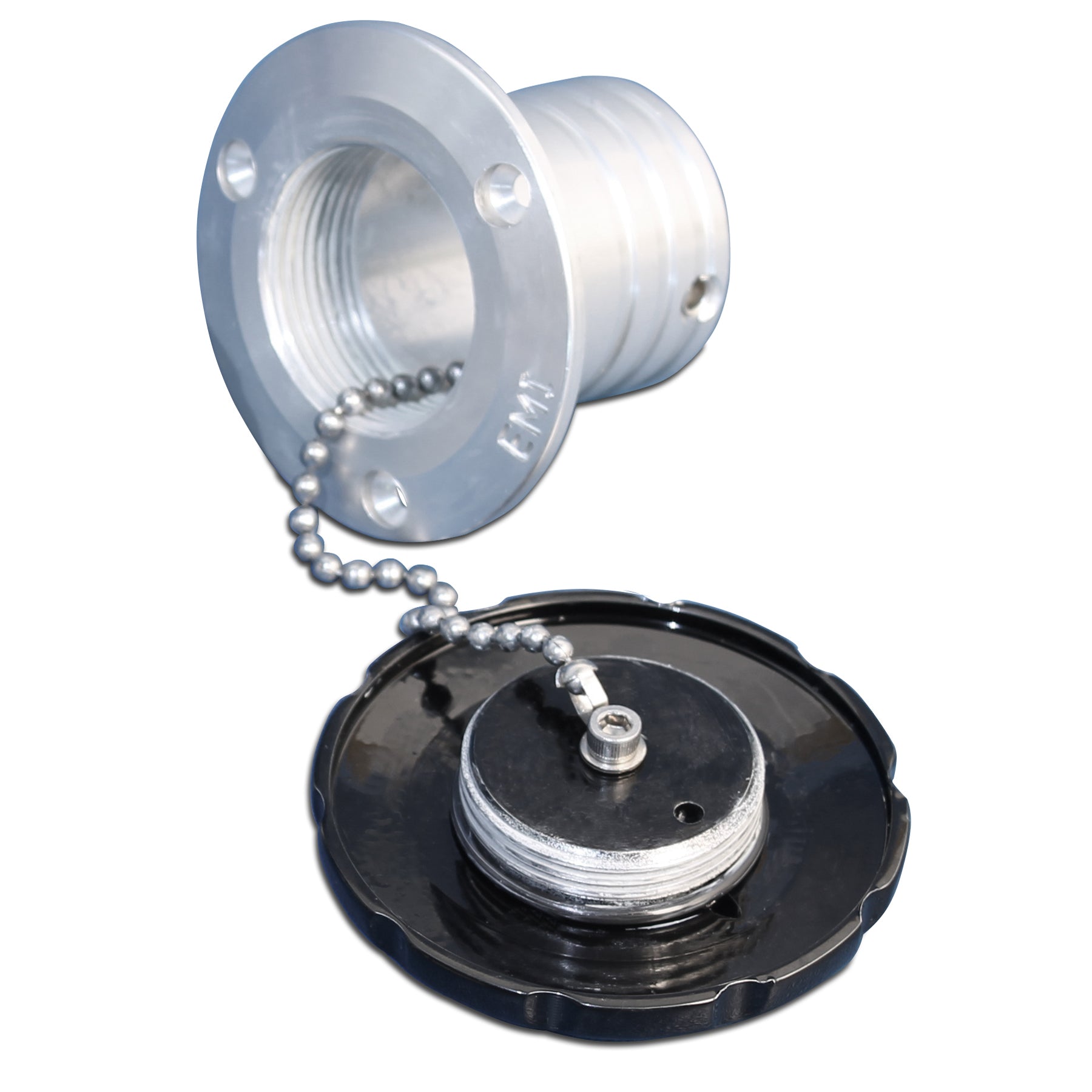 Billet Aluminum Flush Mount Deck Gas Fill - Non Vented 2" Hose