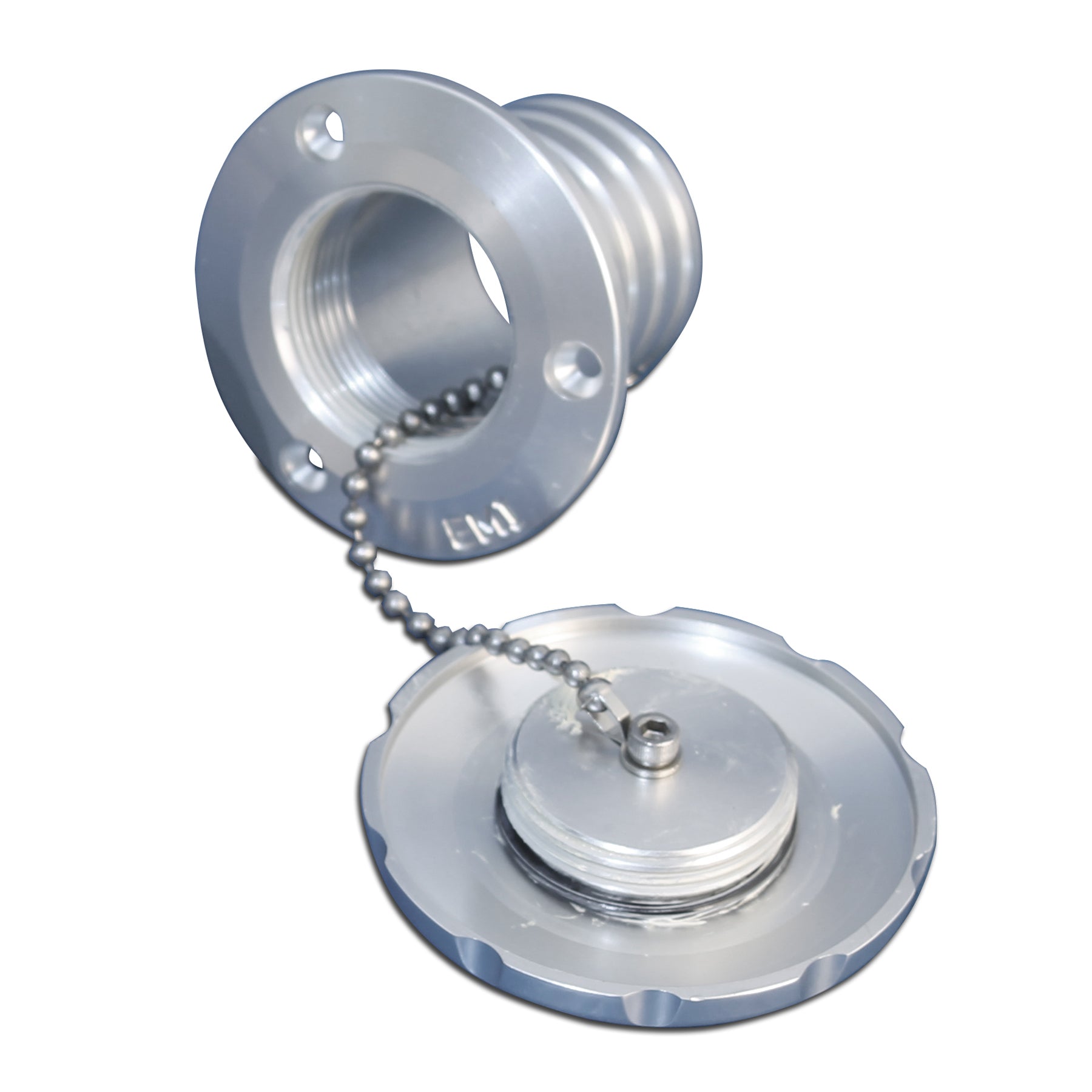 Billet Aluminum Flush Mount Deck Gas Fill - Non Vented 2" Hose