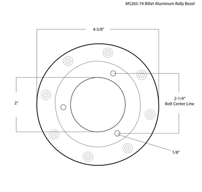 Billet Aluminum Rally Bezel