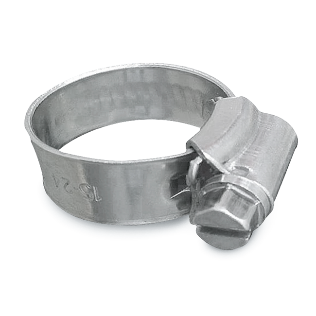 Solid Band SS Hose Clamp 2 - 5/16" - 3"