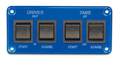 Switch Panel - Four Double Pole Switches