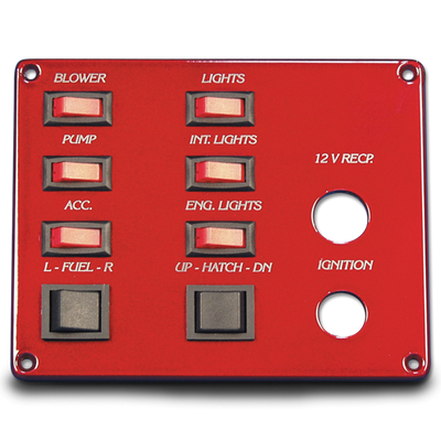 Switch Panel - Six Single Pole, Two Double Pole Switches