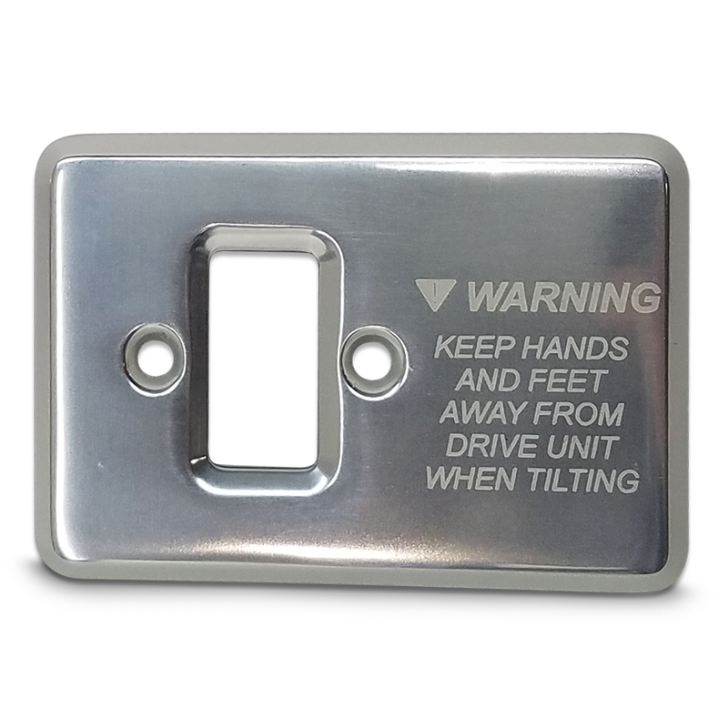 Mercury Transom Mount Trim Switch Cover Plate