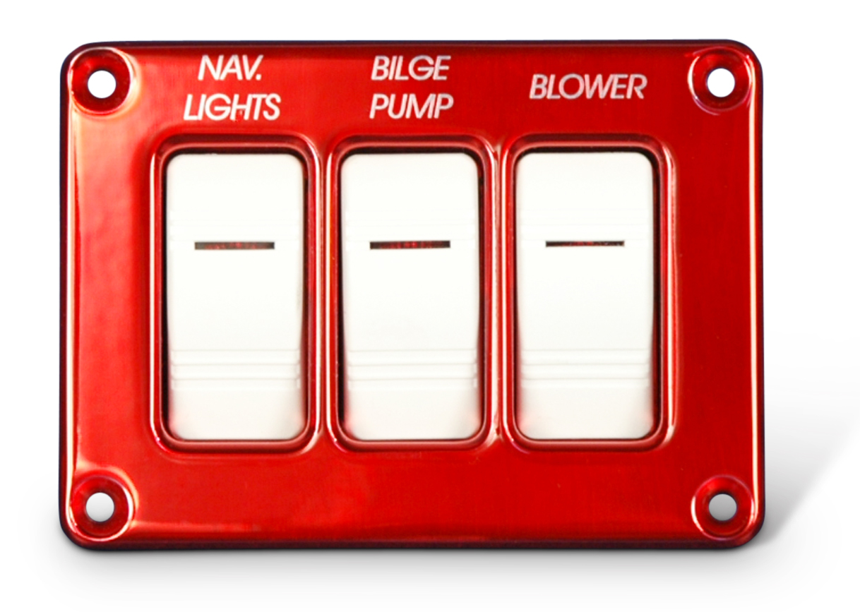 Recessed Switch Panel - Three Switches