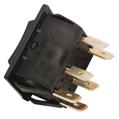 Rocker Switch Double Pole, Double Throw On-Off-On
