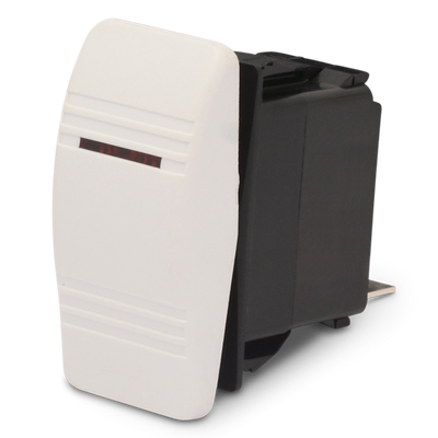 Carling Rocker Switch Single Pole, Double Throw On-Off White