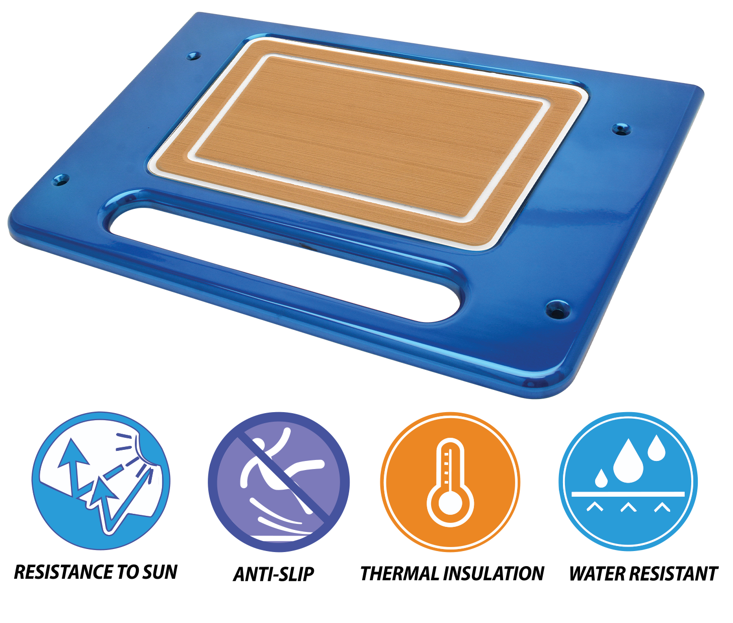 12" X 24" Billet Aluminum Swim Steps w EVA Foam Decking