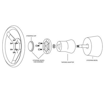 Steering Adapter Small Cast 3/4" Taper
