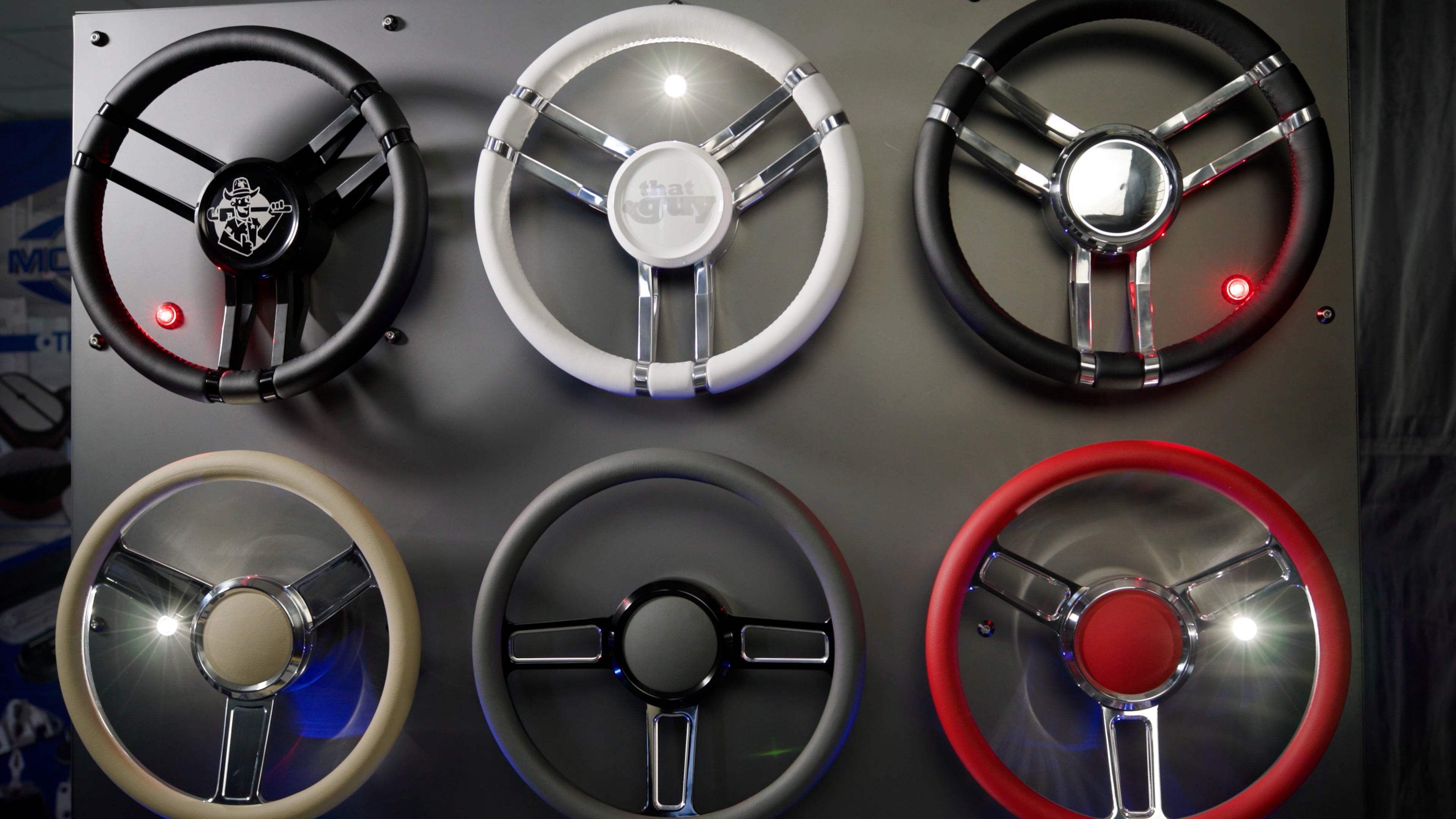 Load video: eddie marine steering wheels